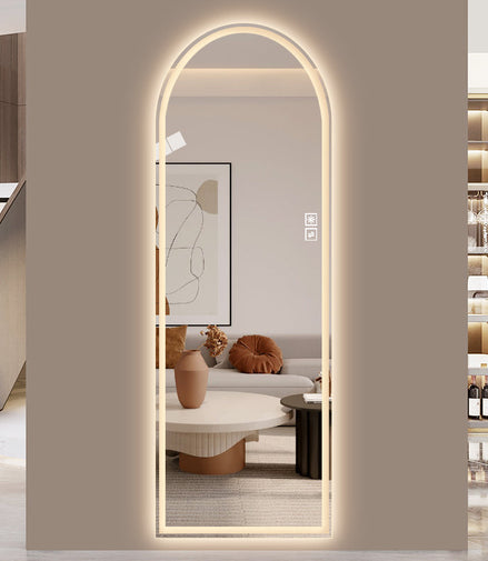 Arch Design LED Full Length Mirror 65" x 21"