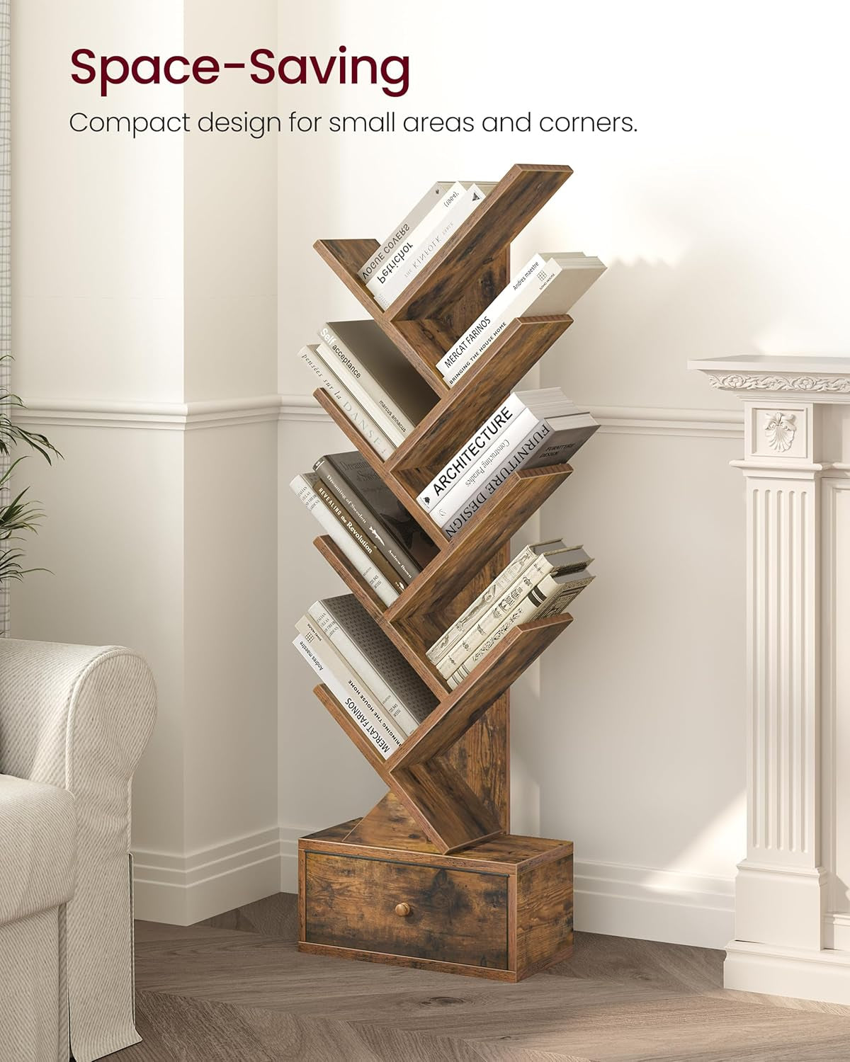 9 Tier Tree | Floor Standing Bookshelf