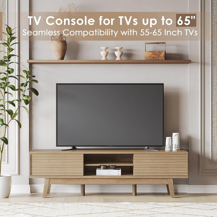 Retro Media Console for TVs up to 65"