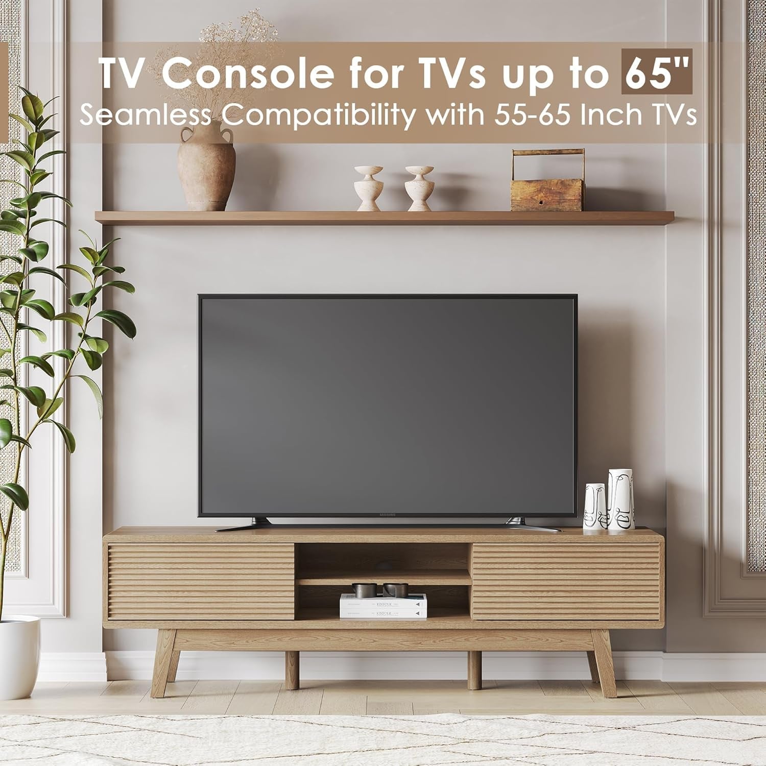 Retro Media Console for TVs up to 65