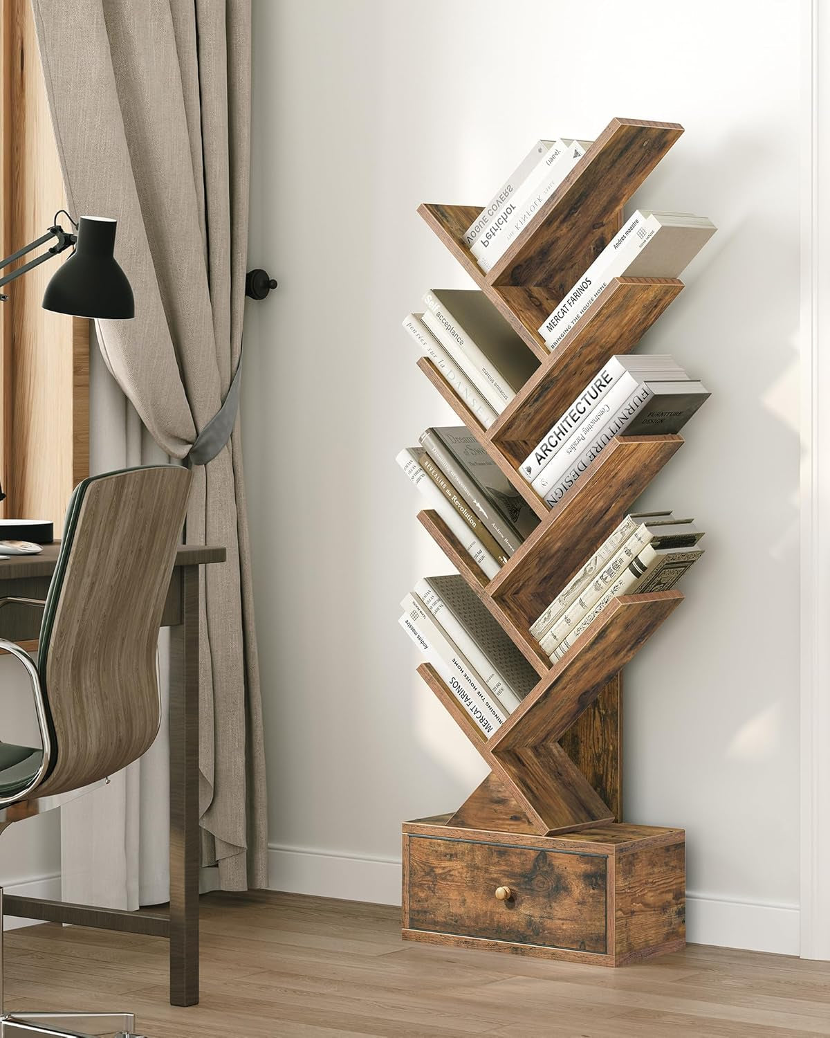 9 Tier Tree | Floor Standing Bookshelf