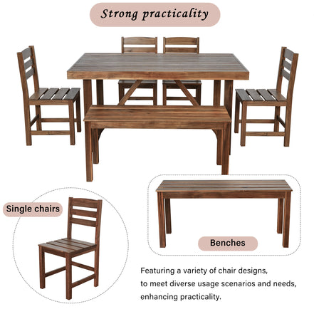 Acacia Wood Outdoor Table Set
