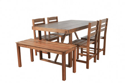 Acacia Wood Outdoor Table Set