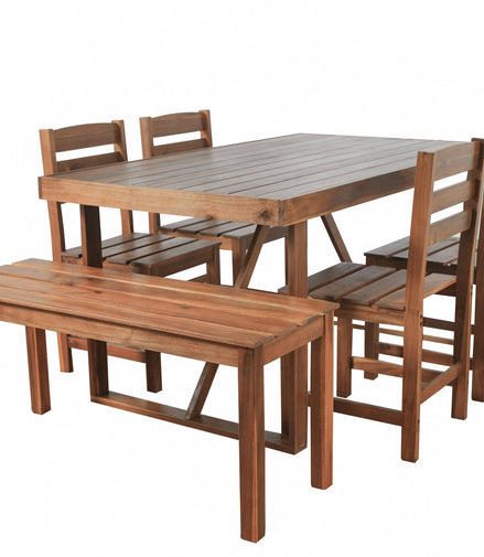 Acacia Wood Outdoor Table Set