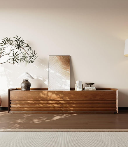 Mid Century Modern TV Stand, 78.74" Entertainment Center with LED