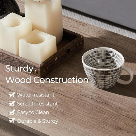 Lift Top Coffee Table with Hidden Compartment and Storage Shelf