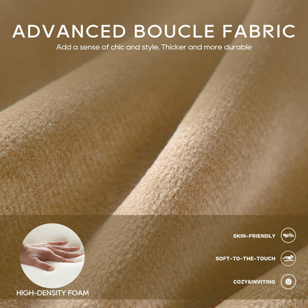 COLAMY Modern Velvet Accent Chairs Set of 2, Upholstered Barrel Chairs, Comfy Side Arm Chairs with 3 Legs for Living Room, Bedroom, Reading, Khaki