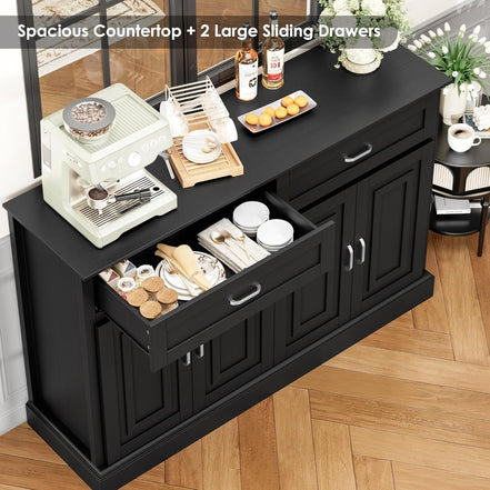 Sideboard Buffet Cabinet with Storage, 55.1"