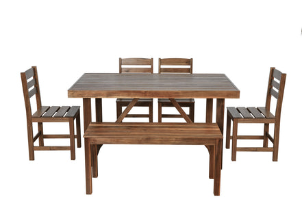 Acacia Wood Outdoor Table Set