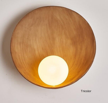 Modern Oriental Zen Shell Wall Light