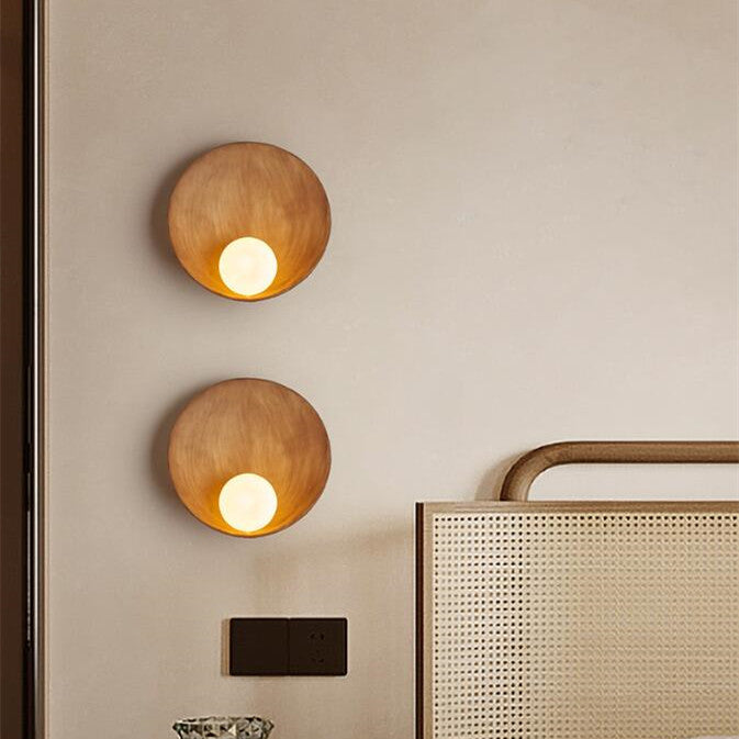 Modern Oriental Zen Shell Wall Light