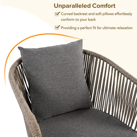 7 Pieces Patio Dining Set, All-Weather Outdoor Furniture Set