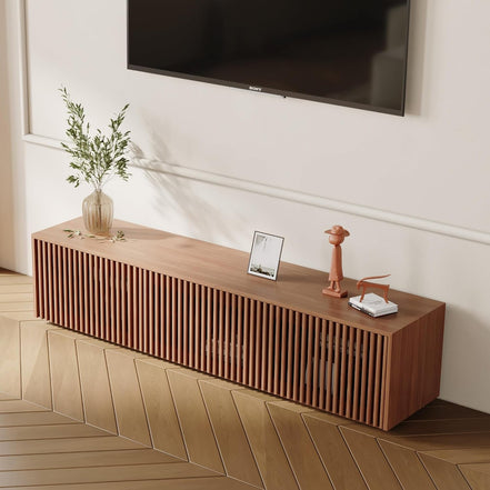 Mid Century Modern TV Stand, Solid Wood Media Console for 65 Inch TV