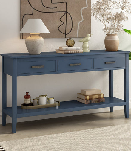 Contemporary 3-Drawer Console Table