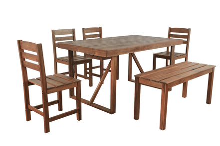 Acacia Wood Outdoor Table Set