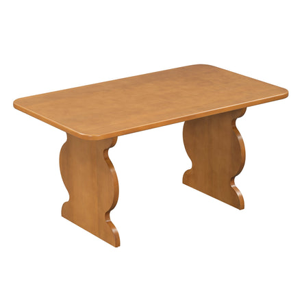 6-Piece Dining Set, Mid-Century Modern Table Set for 6