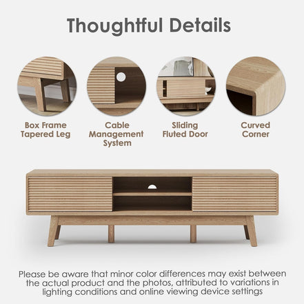 Retro Media Console for TVs up to 65"