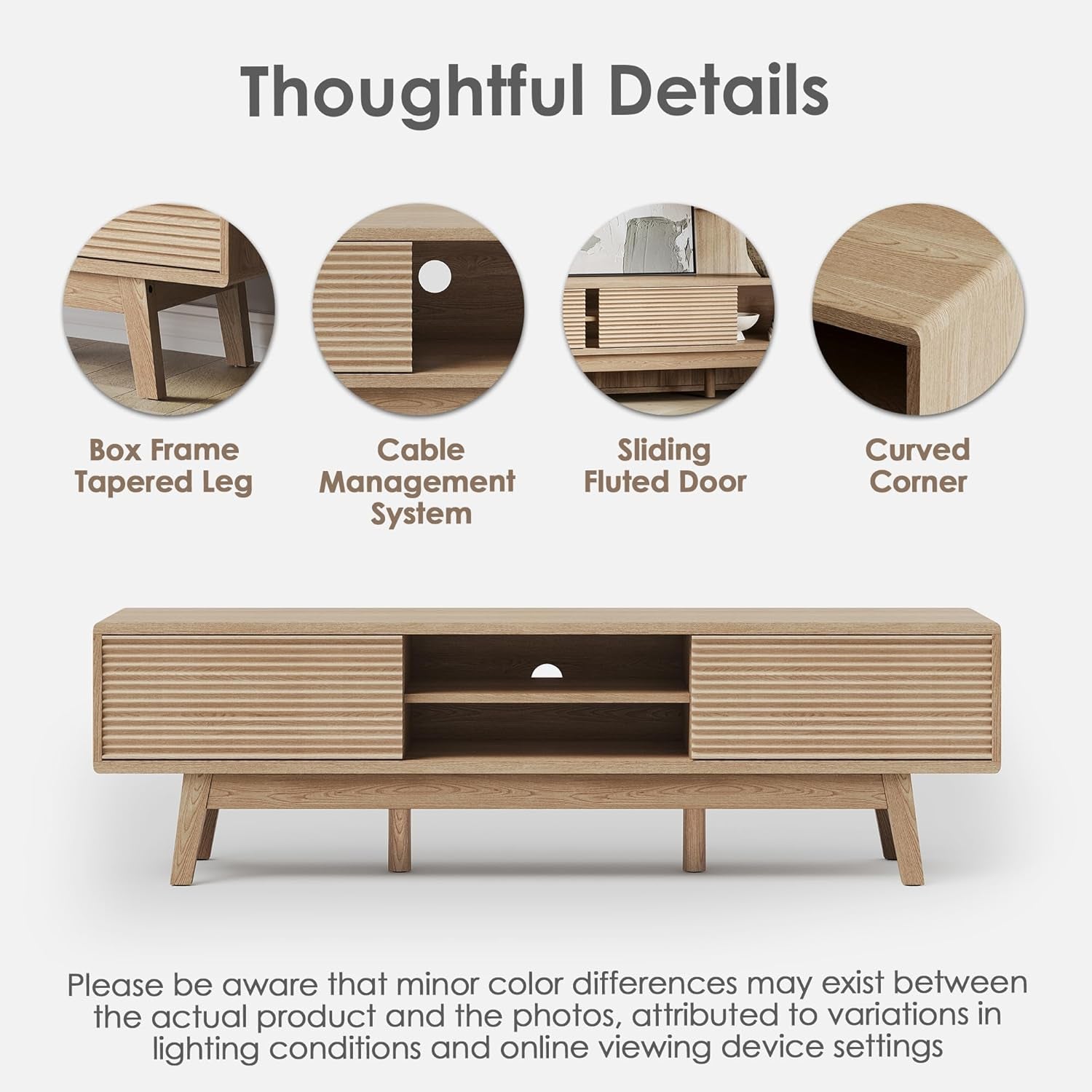 Retro Media Console for TVs up to 65