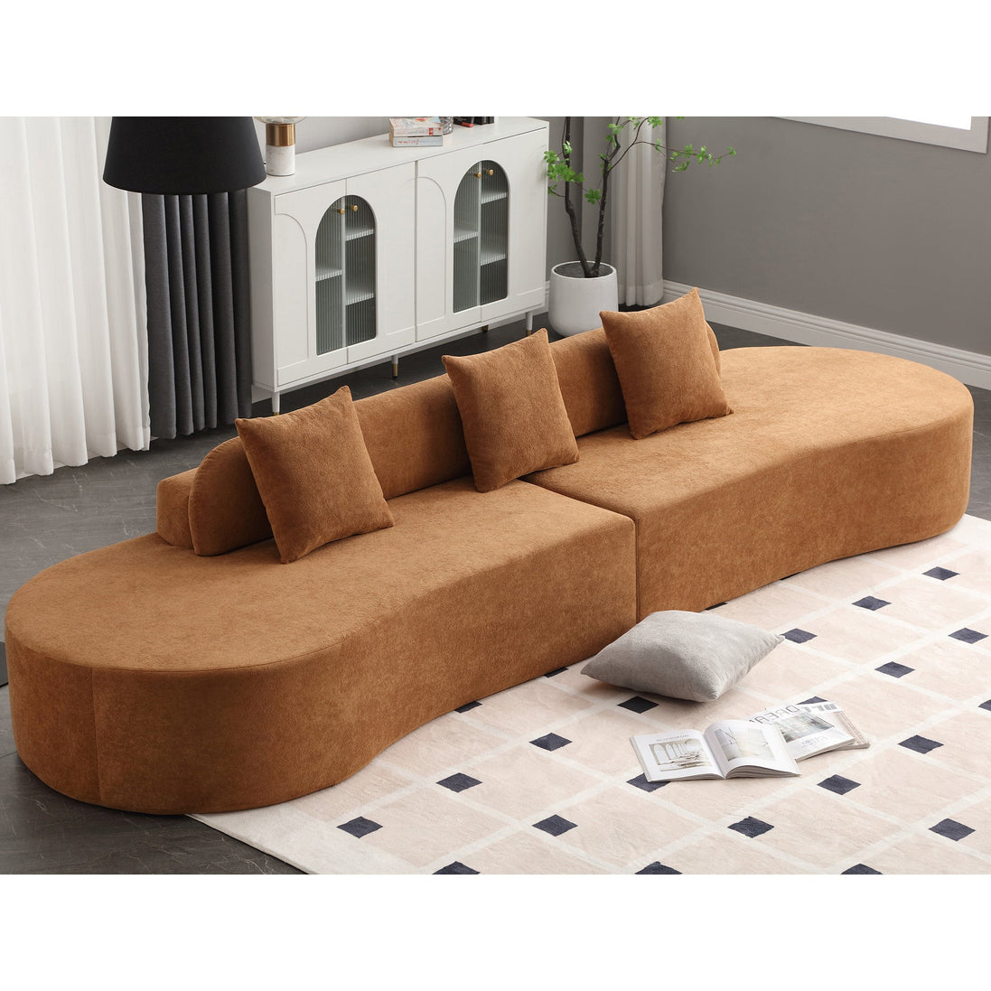 Modern curved combination sofa