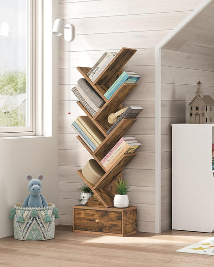 9 Tier Tree | Floor Standing Bookshelf