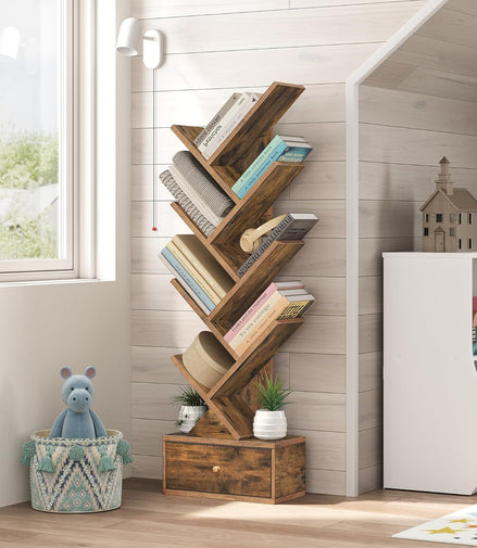 9 Tier Tree | Floor Standing Bookshelf