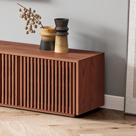 Mid Century Modern TV Stand, Solid Wood Media Console for 65 Inch TV