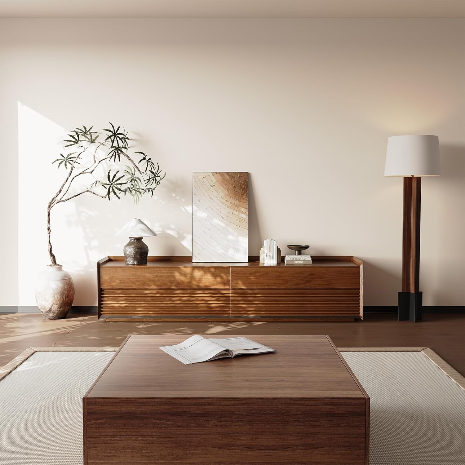 Mid Century Modern TV Stand, 78.74